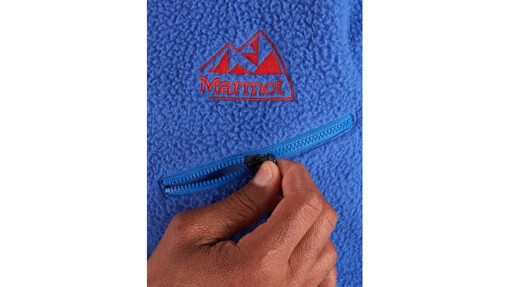 Marmot 94 E.C.O. Recycled Fleece - Men's -Marmot Camping Shop opplanet marmot 94 e c o recycled fleece mens trail blue victory red small m14196 21743 s av 3