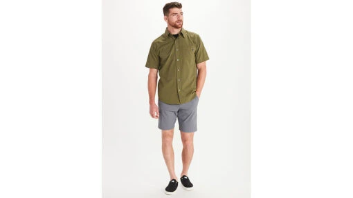 Marmot Aerobora Short Sleeve Top - Men's -Marmot Camping Shop opplanet marmot aerobora short sleeve shirt mens winter moss x large 42100 16285 xl av 2