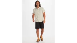 Marmot Aerobora Short Sleeve Top - Men's -Marmot Camping Shop opplanet marmot aerobora short sleeve top mens sandbar small m14116 7829 s av 2