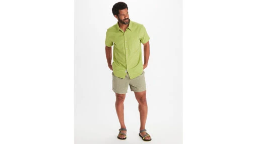 Marmot Aerobora Short Sleeve Top - Men's -Marmot Camping Shop opplanet marmot aerobora short sleeve top mens spinach green small m14116 21539 s av 2