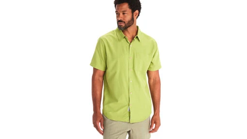 Marmot Aerobora Short Sleeve Top - Men's -Marmot Camping Shop opplanet marmot aerobora short sleeve top mens spinach green small m14116 21539 s main