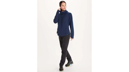 Marmot Annie Long Sleeve Pullover - Women's -Marmot Camping Shop opplanet marmot annie long sleeve pullover womens arctic navy xs m12627 2975 xs av 2