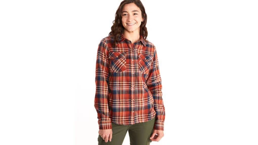 Marmot Bridget Midweight Long Sleeve Flannel - Women's -Marmot Camping Shop opplanet marmot bridget midweight flannel ls womens picante small 47180 6740 s main