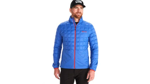 Marmot Echo Featherless Hybrid - Men's -Marmot Camping Shop opplanet marmot echo featherless hybrid mens trail blue small m12690 21538 s main