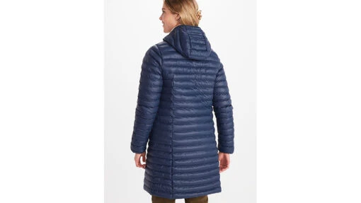 Marmot Echo Featherless Long Jacket - Women's -Marmot Camping Shop opplanet marmot echo featherless long jacket womens arctic navy shiny extra small m13215 20952 xs av 1