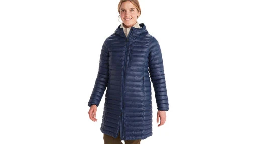 Marmot Echo Featherless Long Jacket - Women's -Marmot Camping Shop opplanet marmot echo featherless long jacket womens arctic navy shiny extra small m13215 20952 xs main