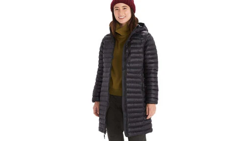 Marmot Echo Featherless Long Jacket - Women's -Marmot Camping Shop opplanet marmot echo featherless long jacket womens black shiny extra small m13215 20953 xs main