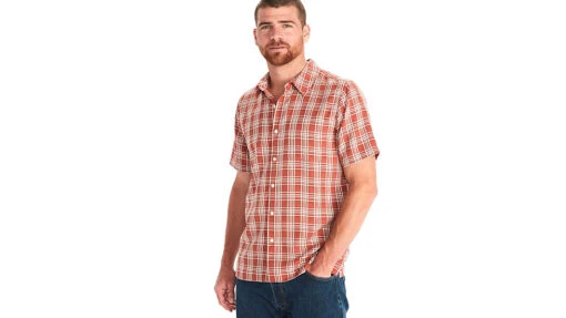 Marmot Eldridge Novelty Classic Short Sleeve - Mens -Marmot Camping Shop opplanet marmot eldridge novelty classic short sleeve mens auburn papyrus small m10665 21784 s main