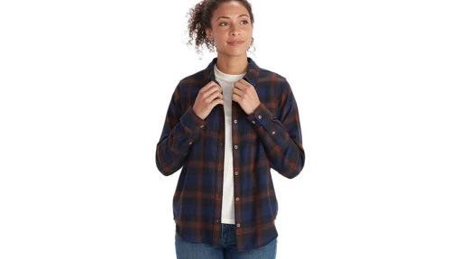 Marmot Fairfax Midweight Flannel - Women's -Marmot Camping Shop opplanet marmot fairfax midweight flannel womens arctic navy extra small m13553 2975 xs main