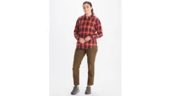 Marmot Fairfax Midweight Flannel - Women's -Marmot Camping Shop opplanet marmot fairfax midweight flannel womens red ochre extra small m13553 9457 xs av 2