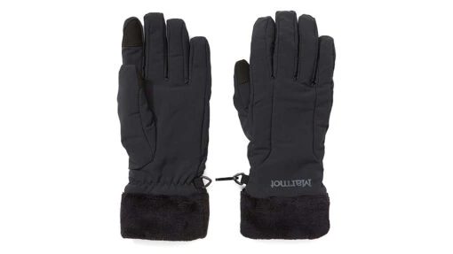 Marmot Fuzzy Wuzzy Glove - Women's -Marmot Camping Shop opplanet marmot fuzzy wuzzy glove womens black extra small 82630 001 xs main