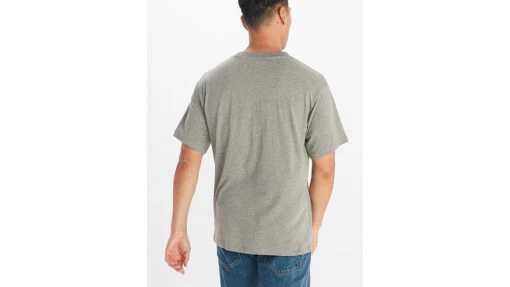 Marmot Leaning Marty Short Sleeve Tee - Mens -Marmot Camping Shop opplanet marmot leaning marty short sleeve tee mens charcoal heather small m14130 1204 s av 1