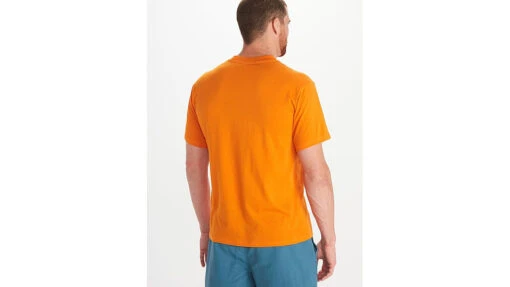 Marmot Leaning Marty Short Sleeve Tee - Mens -Marmot Camping Shop opplanet marmot leaning marty short sleeve tee mens orange pepper small m14130 21524 s av 1