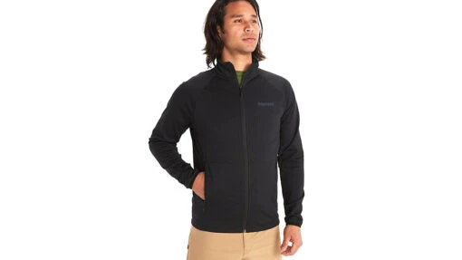 Marmot Leconte Fleece Jacket - Men's -Marmot Camping Shop opplanet marmot leconte fleece jacket mens black small 12770 001 s main