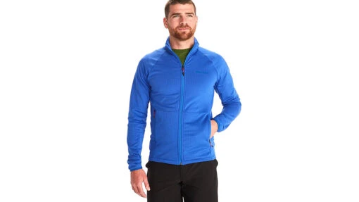 Marmot Leconte Fleece Jacket - Men's -Marmot Camping Shop opplanet marmot leconte fleece jacket mens trail blue small 12770 21538 s main