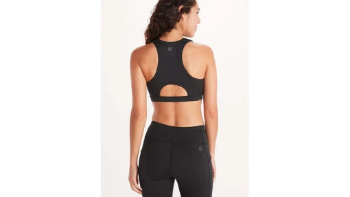 Marmot Leda Sports Bra - Women's -Marmot Camping Shop opplanet marmot leda sports bra womens black xs m12625 001 xs av 1