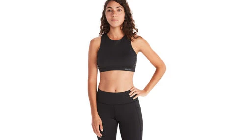 Marmot Leda Sports Bra - Women's -Marmot Camping Shop opplanet marmot leda sports bra womens black xs m12625 001 xs main