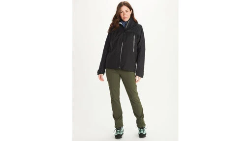 Marmot Mitre Peak Jacket - Women's -Marmot Camping Shop opplanet marmot mitre peak jacket womens black extra small m12687 001 xs av 2