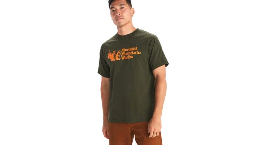 Marmot MMW Heavyweight Short Sleeve Tee - Mens -Marmot Camping Shop opplanet marmot mmw heavyweight short sleeve tee mens nori small m14128 4859 s main