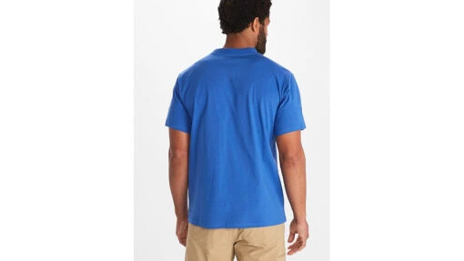 Marmot MMW Heavyweight Short Sleeve Tee - Mens -Marmot Camping Shop opplanet marmot mmw heavyweight short sleeve tee mens trail blue small m14128 21538 s av 1