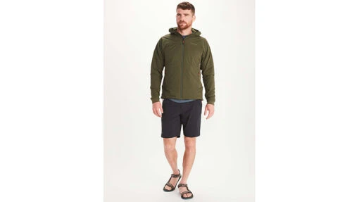 Marmot Novus LT Hybrid Hoody - Men's -Marmot Camping Shop opplanet marmot novus lt hybrid hoody mens foliage xl m12356 19170 xl av 2