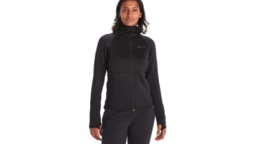 Marmot Olden Polartec Hoody - Women's -Marmot Camping Shop opplanet marmot olden polartec hoody womens black extra small m13186 001 xs main