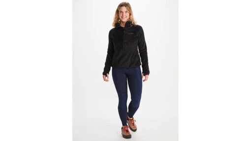 Marmot Orsa Polartec Wool Hoody - Women's -Marmot Camping Shop opplanet marmot orsa polartec wool hoody womens black extra small m13222 001 xs av 2