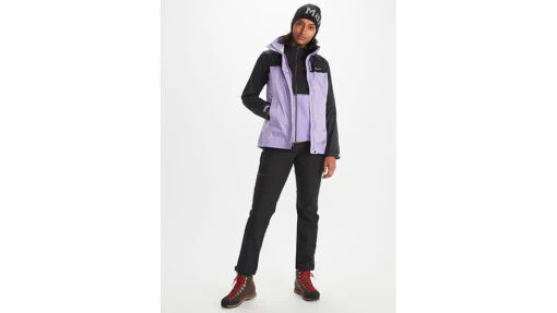 Marmot PreCip Eco Jacket - Women's -Marmot Camping Shop opplanet marmot precip eco jacket womens paisley purple black 2xl 46700 20797 xxl av 2