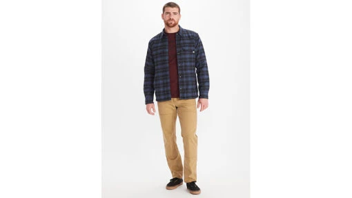 Marmot Ridgefield Heavyweight Sherpa Lined Flannel - Men's -Marmot Camping Shop opplanet marmot ridgefield heavyweight sherpa lined flannel mens storm 2xl m10614 134 xxl av 2