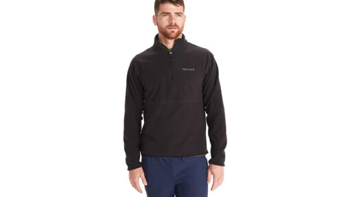 Marmot Rocklin 1/2 Zip - Men's -Marmot Camping Shop opplanet marmot rocklin 1 2 zip mens black 2xl m12650 001 xxl main