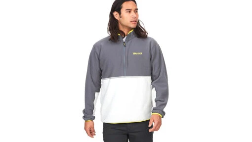 Marmot Rocklin 1/2 Zip - Men's -Marmot Camping Shop opplanet marmot rocklin 1 2 zip mens steel onyx glacier grey small m12650 21740 s main