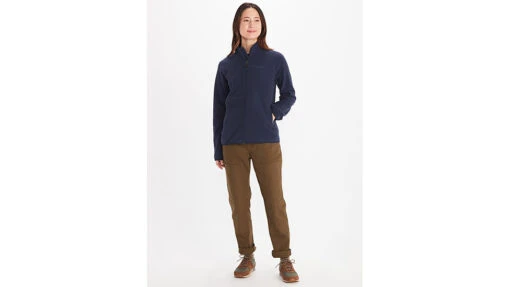 Marmot Rocklin Full Zip Jacket - Women's -Marmot Camping Shop opplanet marmot rocklin full zip jacket womens arctic navy extra small m12402 2975 xs av 2