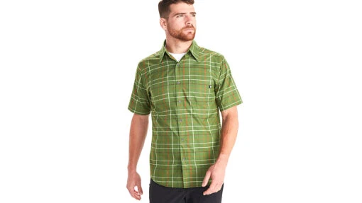 Marmot Syrocco Short Sleeve Shirt - Mens -Marmot Camping Shop opplanet marmot syrocco short sleeve shirt mens foliage small 42170 19170 s main