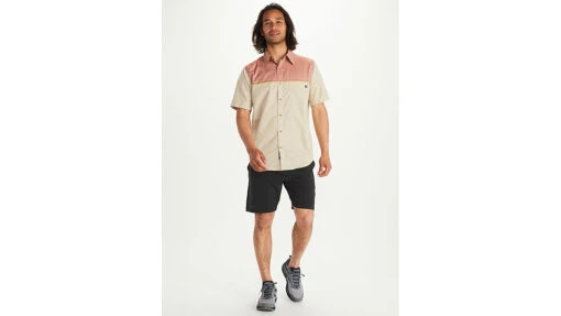 Marmot Syrocco Short Sleeve Shirt - Mens -Marmot Camping Shop opplanet marmot syrocco short sleeve shirt mens picante sandbar x large 42170 19650 xl av 3