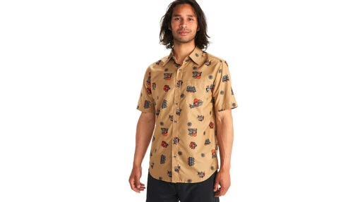 Marmot Syrocco Short Sleeve Shirt - Mens -Marmot Camping Shop opplanet marmot syrocco short sleeve shirt mens shetland dj javier x large 42170 19542 xl main