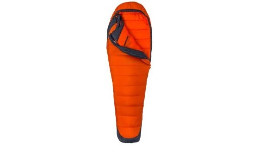 Marmot Trestles Elite Eco 0 Sleeping Bag -Marmot Camping Shop opplanet marmot trestles elite eco 0 sleeping bag mens left zip orange haze dark steel long 39640 9454 long 66 lz av 1