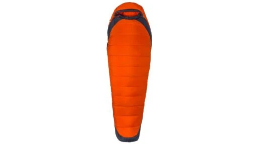 Marmot Trestles Elite Eco 0 Sleeping Bag -Marmot Camping Shop opplanet marmot trestles elite eco 0 sleeping bag mens left zip orange haze dark steel long 39640 9454 long 66 lz main