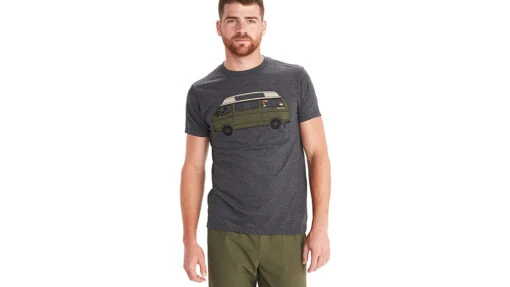 Marmot Van Life Tee Short Sleeve - Men's -Marmot Camping Shop opplanet marmot van life tee short sleeve mens charcoal heather 2xl m12566 1204 xxl main