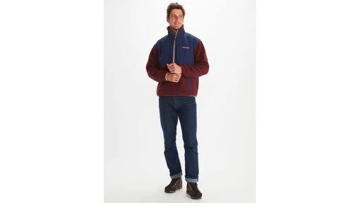 Marmot Wiley Polartec 1/2 Zip - Men's -Marmot Camping Shop opplanet marmot wiley polartec 1 2 zip mens arctic navy port royal 2xl m13191 20736 xxl av 2