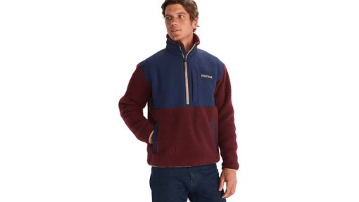 Marmot Wiley Polartec 1/2 Zip - Men's -Marmot Camping Shop opplanet marmot wiley polartec 1 2 zip mens arctic navy port royal 2xl m13191 20736 xxl main