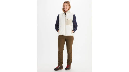 Marmot Wiley Polartec Vest - Women's -Marmot Camping Shop opplanet marmot wiley polartec vest womens papyrus sandbar extra small m13189 20711 xs av 2